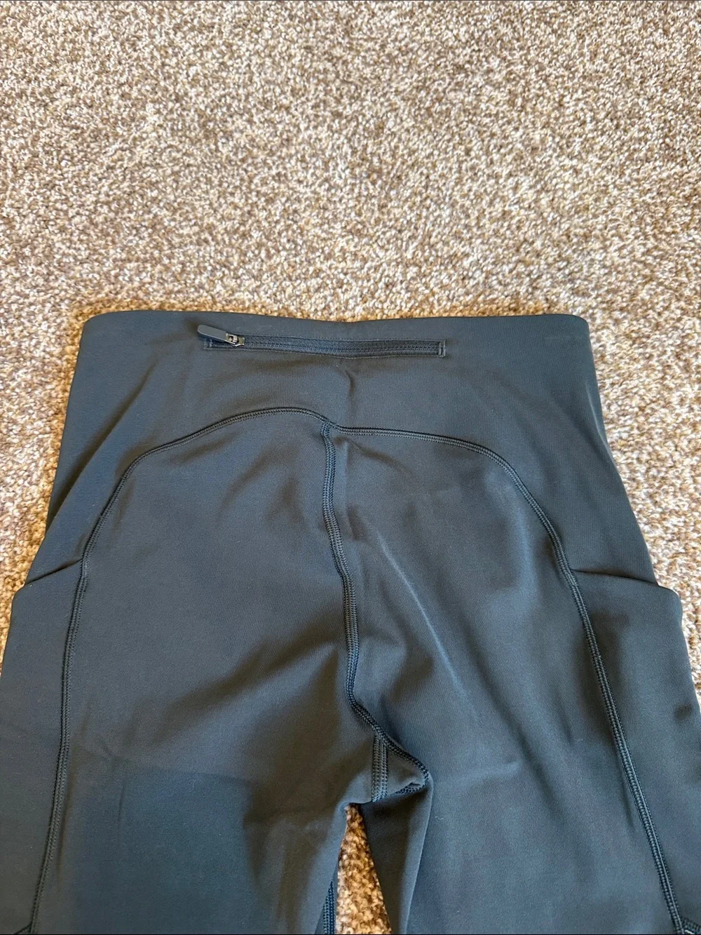 lululemon athletica olive green Performance Leggings with Side Pockets